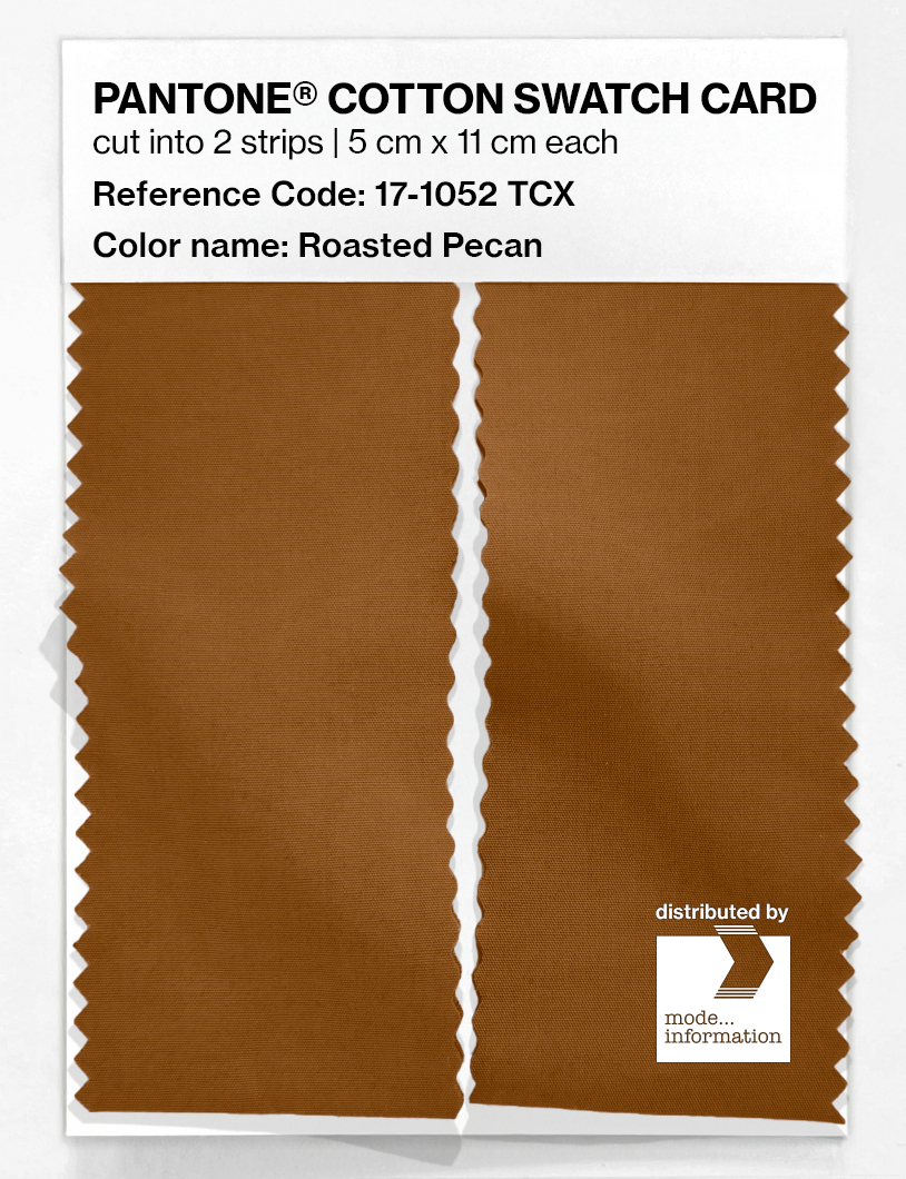 Artikelbild 2 des Artikels “PANTONE® COTTON SWATCH CARD 17-1052 TCX Roasted Pecan “