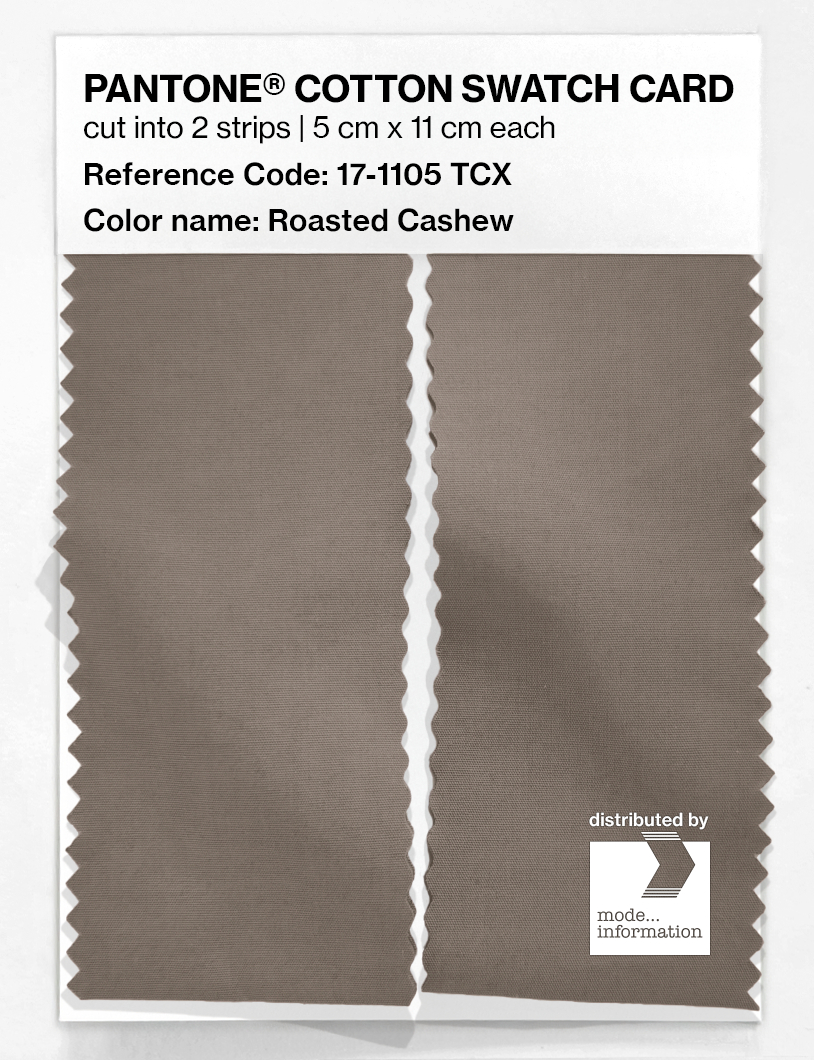 Artikelbild 2 des Artikels “PANTONE® COTTON SWATCH CARD 17-1105 TCX Roasted Cashew “