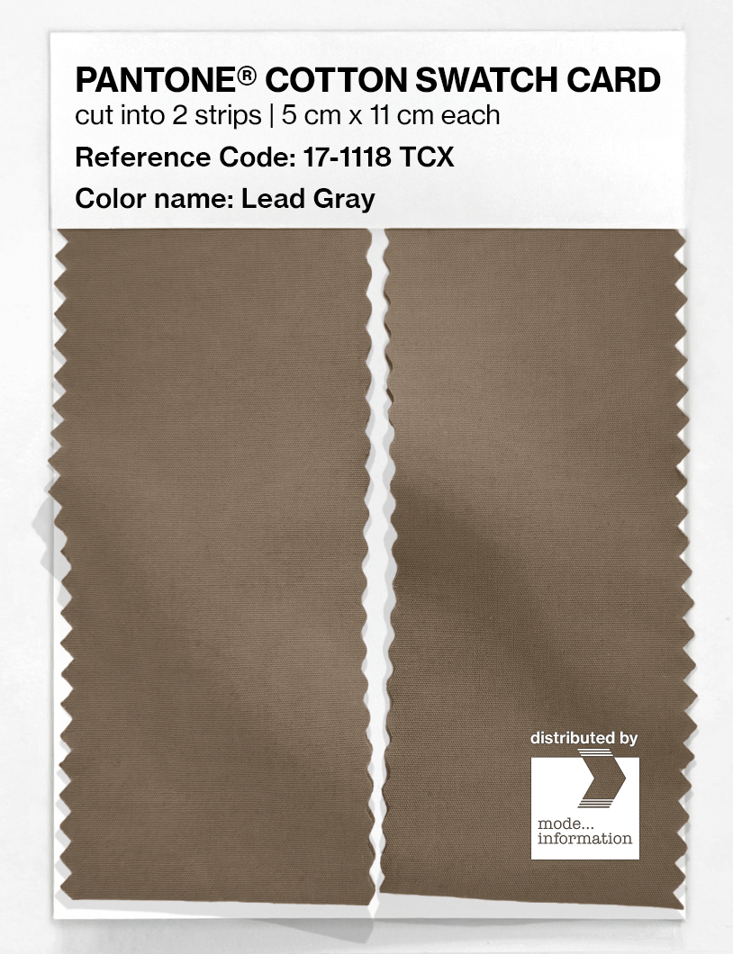 Artikelbild 2 des Artikels “PANTONE® COTTON SWATCH CARD 17-1118 TCX Lead Gray “