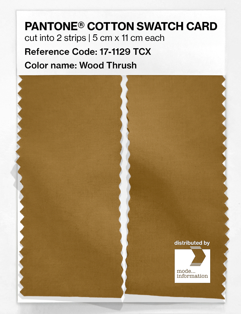 Product image 2 of the product “PANTONE® COTTON SWATCH CARD 17-1129 TCX Wood Thrush ”