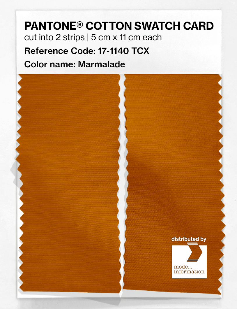Product image 2 of the product “PANTONE® COTTON SWATCH CARD 17-1140 TCX Marmalade ”