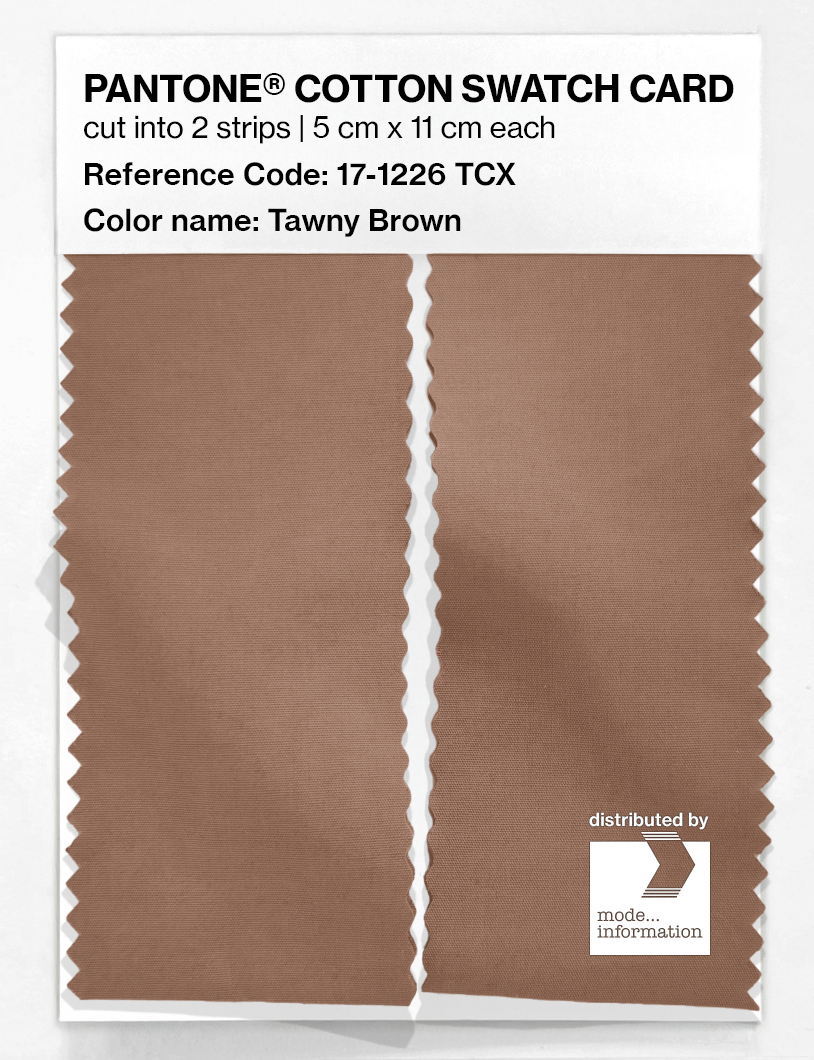 Artikelbild 2 des Artikels “PANTONE® COTTON SWATCH CARD 17-1226 TCX Tawny Brown “