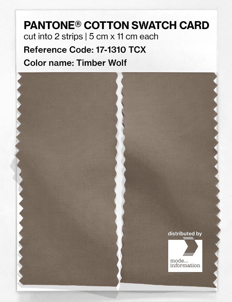 Artikelbild 2 des Artikels “PANTONE® COTTON SWATCH CARD 17-1310 TCX Timber Wolf “