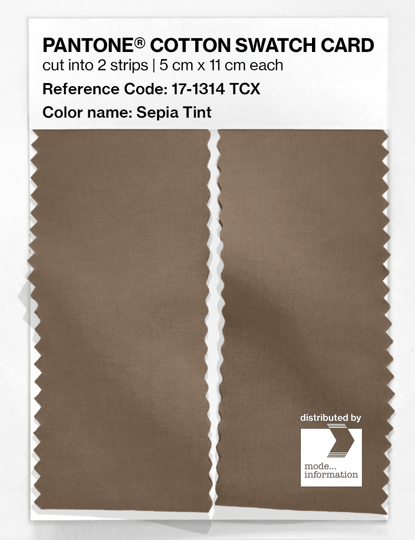 Artikelbild 2 des Artikels “PANTONE® COTTON SWATCH CARD 17-1314 TCX Sepia Tint “