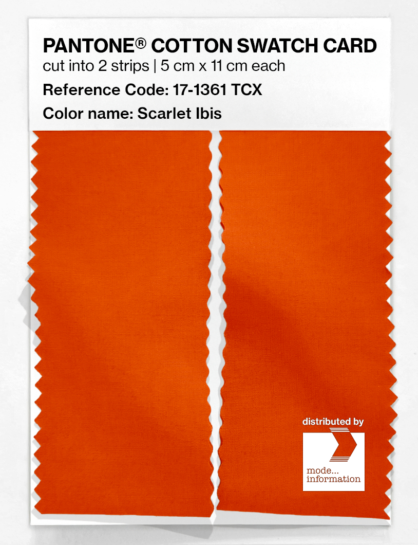 Artikelbild 2 des Artikels “PANTONE® COTTON SWATCH CARD 17-1361 TCX Scarlet Ibis “