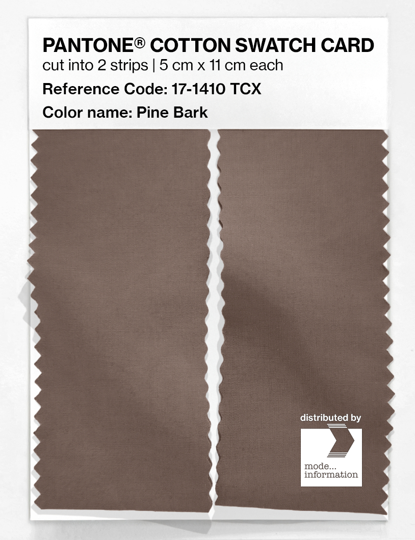 Product image 2 of the product “PANTONE® COTTON SWATCH CARD 17-1410 TCX Pine Bark ”