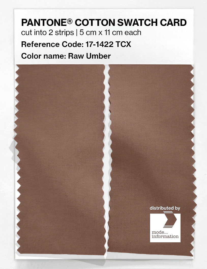 Product image 2 of the product “PANTONE® COTTON SWATCH CARD 17-1422 TCX Raw Umber ”