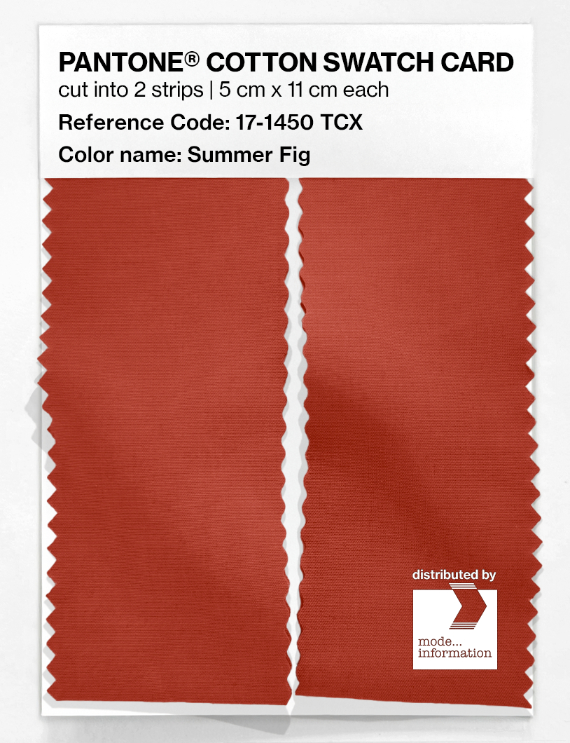 Artikelbild 2 des Artikels “PANTONE® COTTON SWATCH CARD 17-1450 TCX Summer Fig “