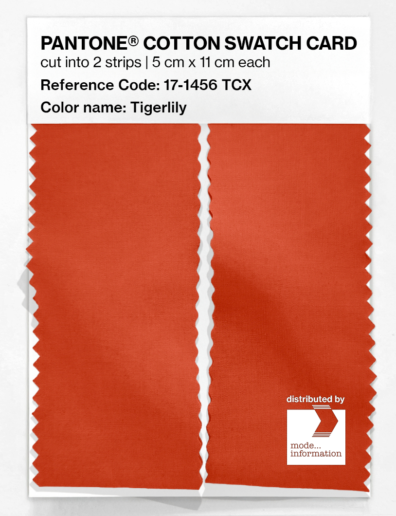 Artikelbild 2 des Artikels “PANTONE® COTTON SWATCH CARD 17-1456 TCX Tigerlily “
