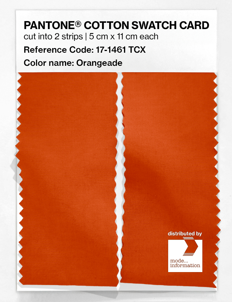 Artikelbild 2 des Artikels “PANTONE® COTTON SWATCH CARD 17-1461 TCX Orangeade “
