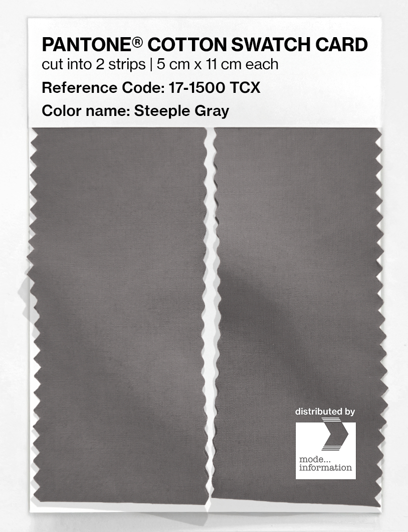 Artikelbild 2 des Artikels “PANTONE® COTTON SWATCH CARD 17-1500 TCX Steeple Gray “