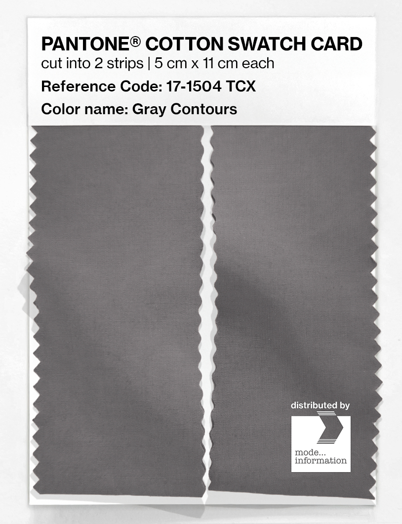 Artikelbild 2 des Artikels “PANTONE® COTTON SWATCH CARD 17-1504 TCX Gray Contours “