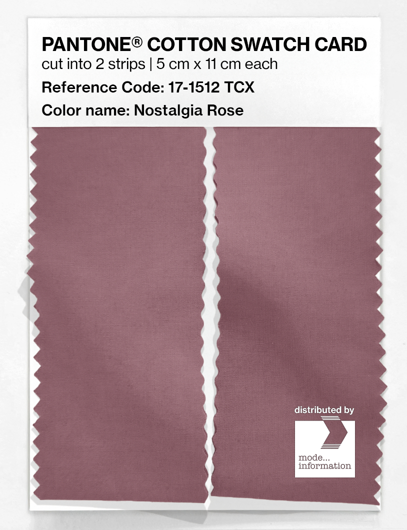 Product image 2 of the product “PANTONE® COTTON SWATCH CARD 17-1512 TCX Nostalgia Rose ”