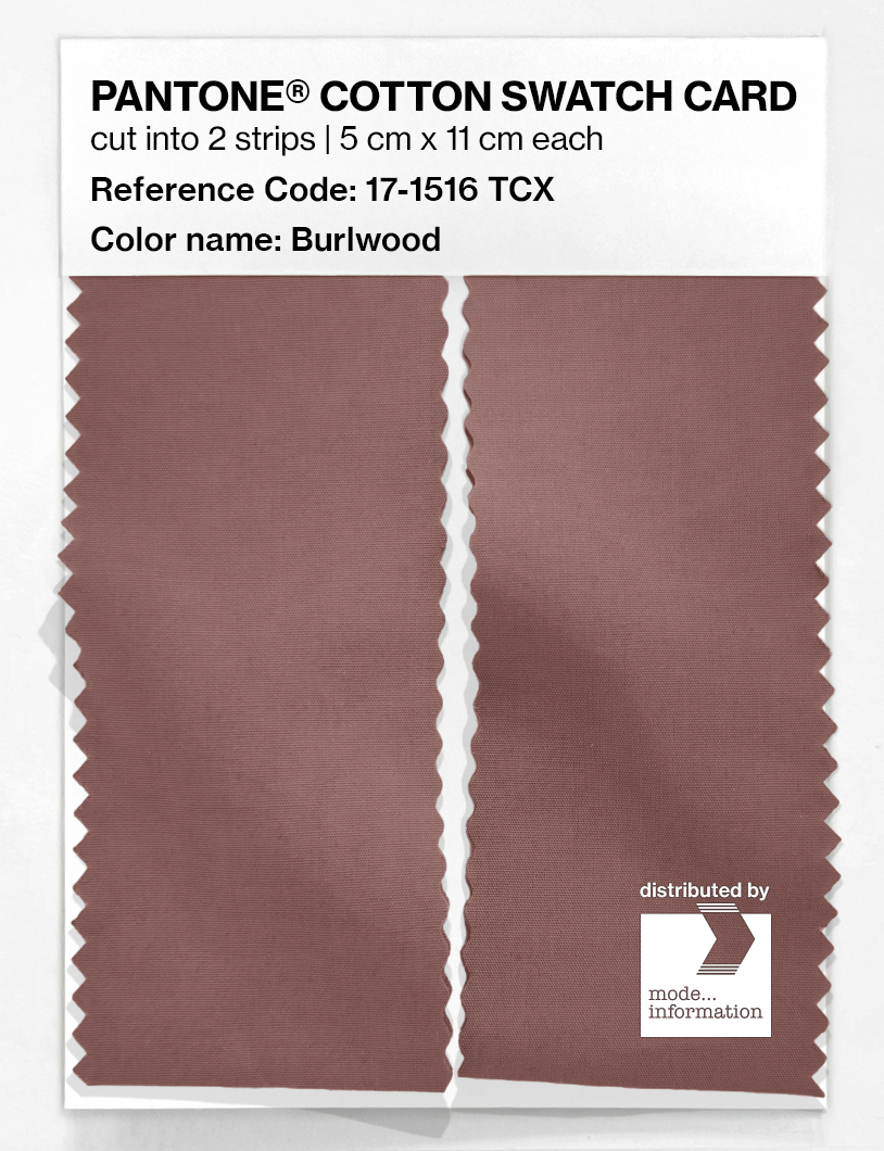 Product image 2 of the product “PANTONE® COTTON SWATCH CARD 17-1516 TCX Burlwood ”
