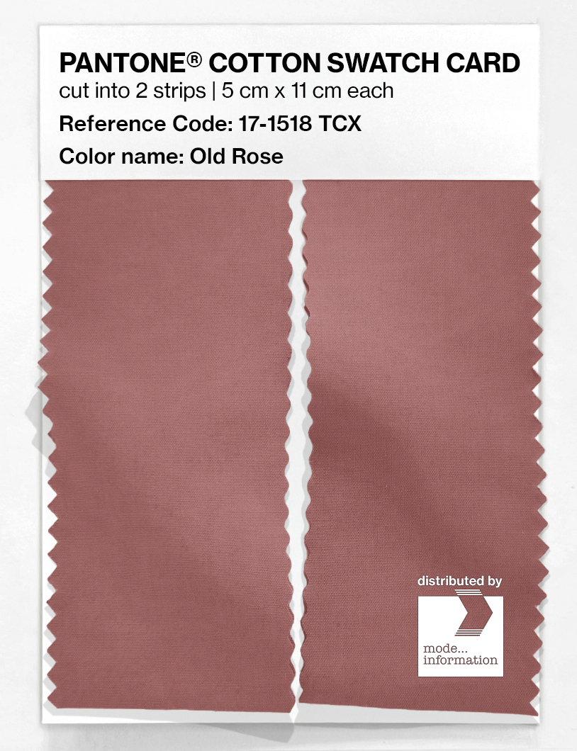 Product image 2 of the product “PANTONE® COTTON SWATCH CARD 17-1518 TCX Old Rose ”