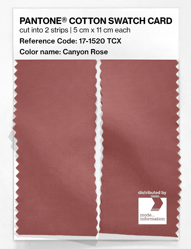 Artikelbild 2 des Artikels “PANTONE® COTTON SWATCH CARD 17-1520 TCX Canyon Rose “