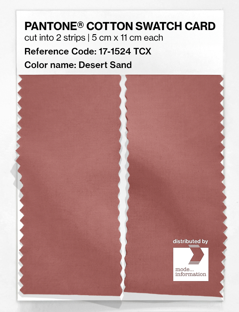 Product image 2 of the product “PANTONE® COTTON SWATCH CARD 17-1524 TCX Desert Sand ”
