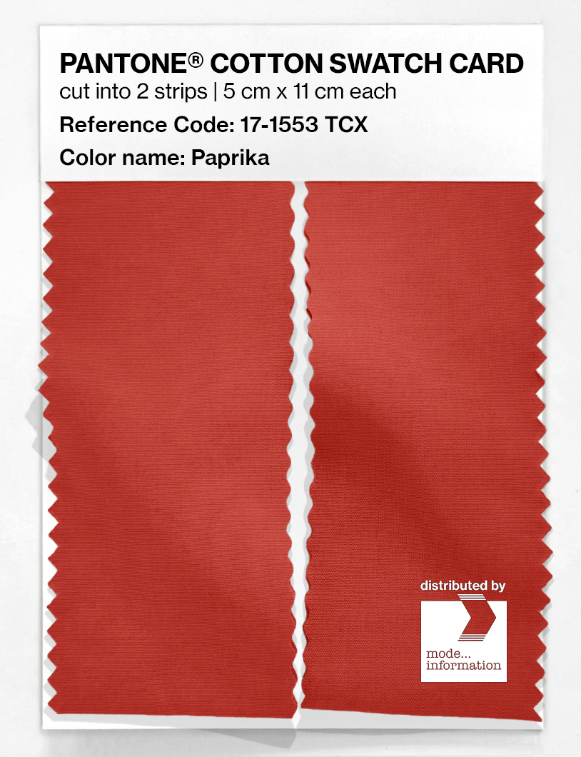 Artikelbild 2 des Artikels “PANTONE® COTTON SWATCH CARD 17-1553 TCX Paprika “