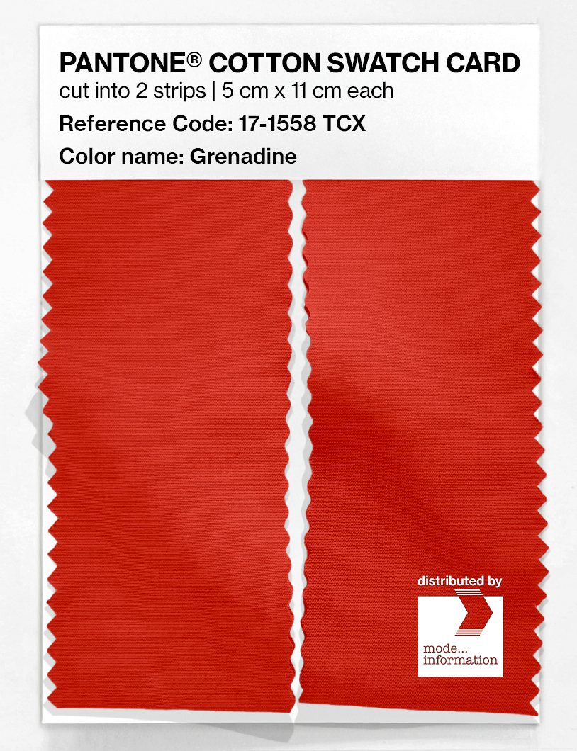 Artikelbild 2 des Artikels “PANTONE® COTTON SWATCH CARD 17-1558 TCX Grenadine “