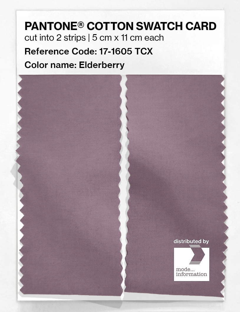 Product image 2 of the product “PANTONE® COTTON SWATCH CARD 17-1605 TCX Elderberry ”