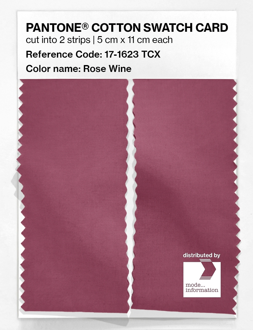 Artikelbild 2 des Artikels “PANTONE® COTTON SWATCH CARD 17-1623 TCX Rose Wine “