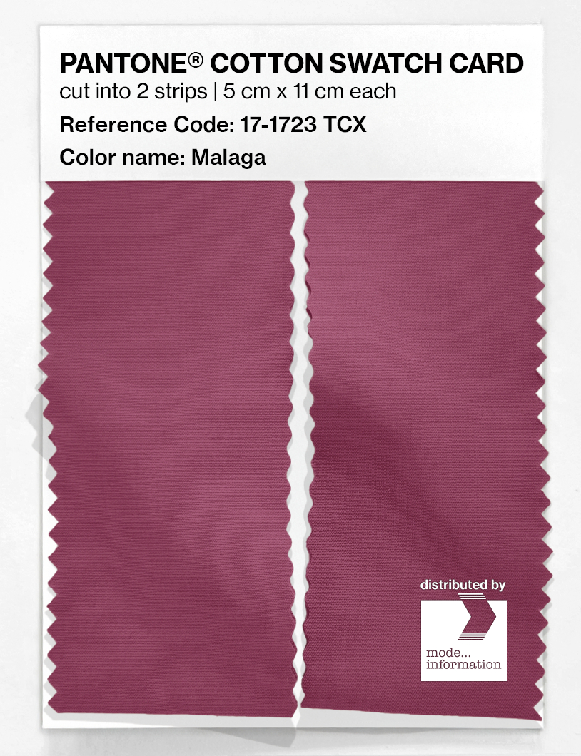 Product image 2 of the product “PANTONE® COTTON SWATCH CARD 17-1723 TCX Malaga ”