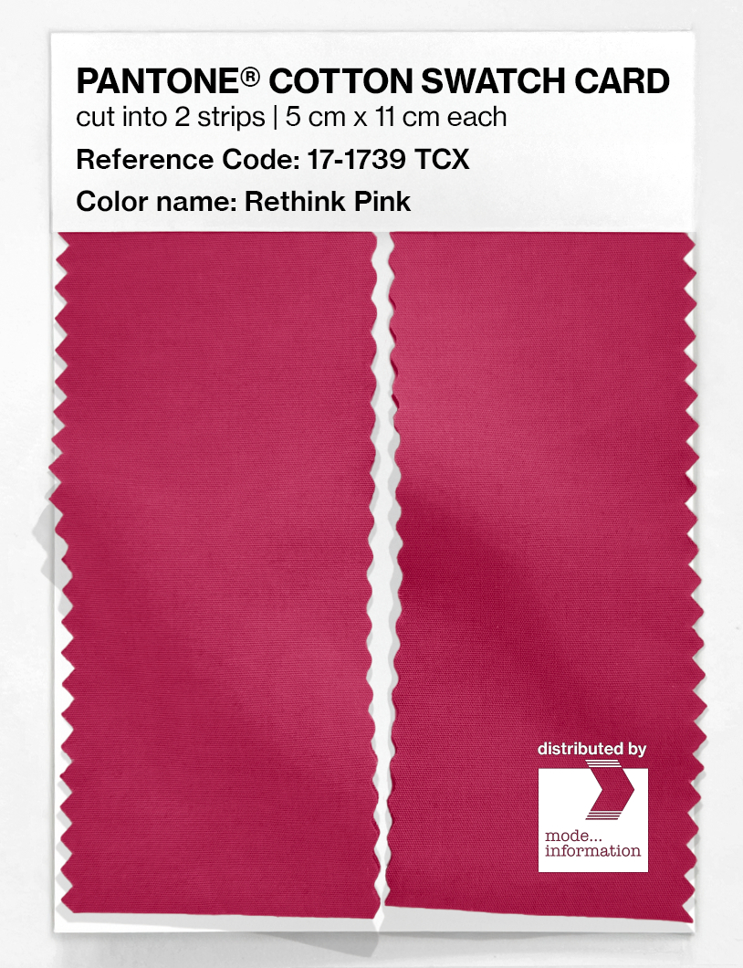 Artikelbild 2 des Artikels “PANTONE® COTTON SWATCH CARD 17-1739 TCX Rethink Pink “