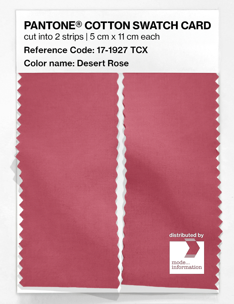 Product image 2 of the product “PANTONE® COTTON SWATCH CARD 17-1927 TCX Desert Rose ”