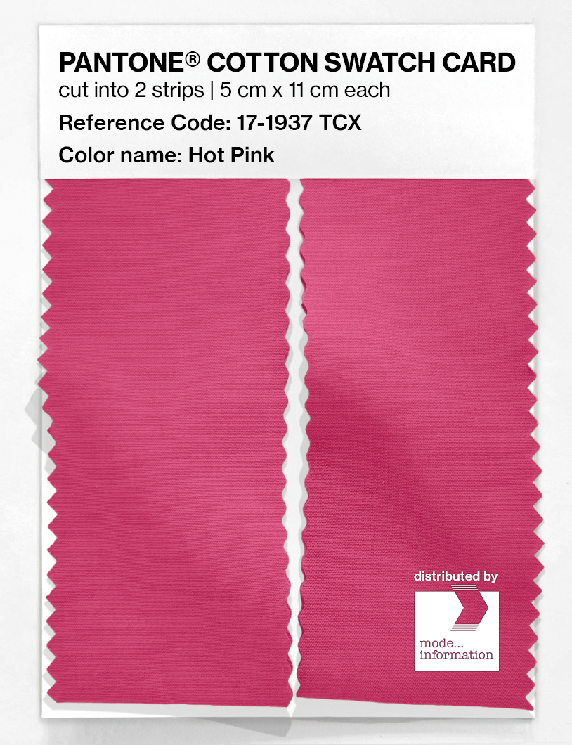 Product image 2 of the product “PANTONE® COTTON SWATCH CARD 17-1937 TCX Hot Pink ”