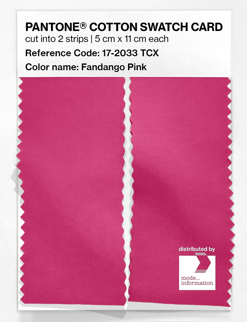 Artikelbild 2 des Artikels “PANTONE® COTTON SWATCH CARD 17-2033 TCX Fandango Pink “