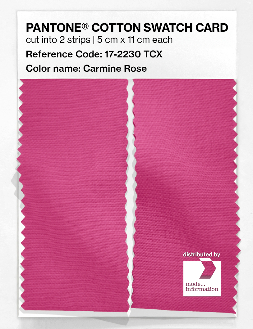 Artikelbild 2 des Artikels “PANTONE® COTTON SWATCH CARD 17-2230 TCX Carmine Rose “