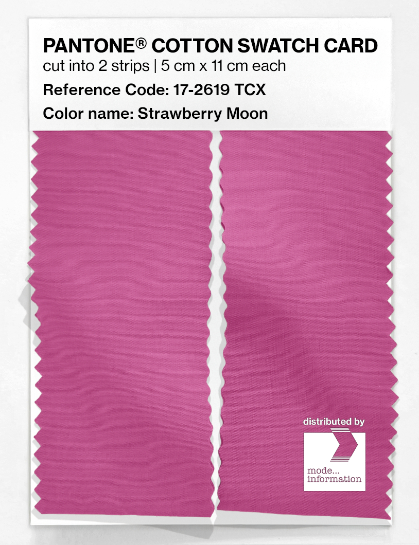 Artikelbild 2 des Artikels “PANTONE® COTTON SWATCH CARD 17-2619 TCX Strawberry Moon “