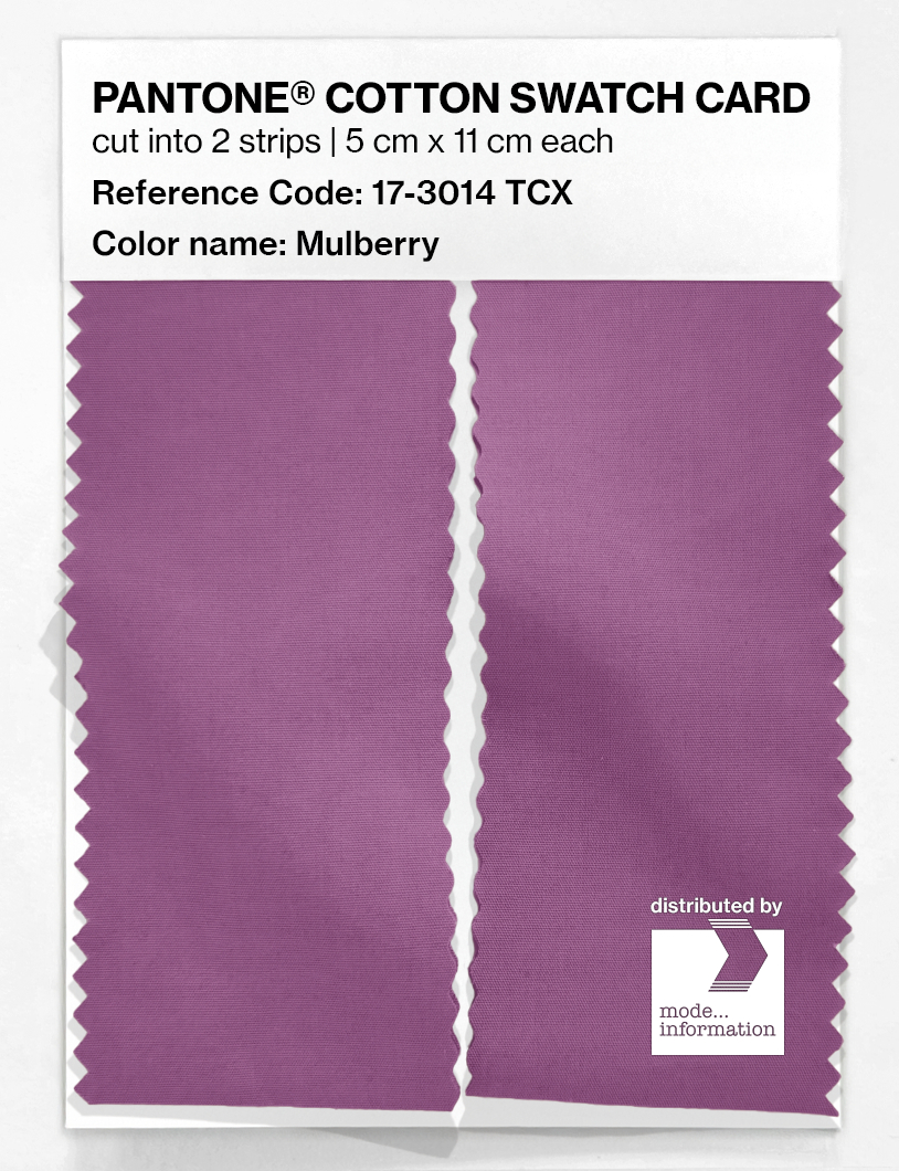 Artikelbild 2 des Artikels “PANTONE® COTTON SWATCH CARD 17-3014 TCX Mulberry “