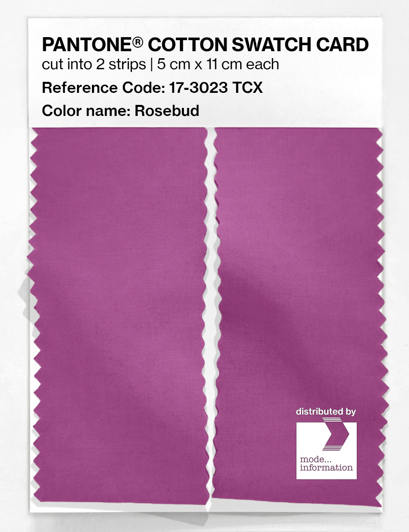 Product image 2 of the product “PANTONE® COTTON SWATCH CARD 17-3023 TCX Rosebud ”