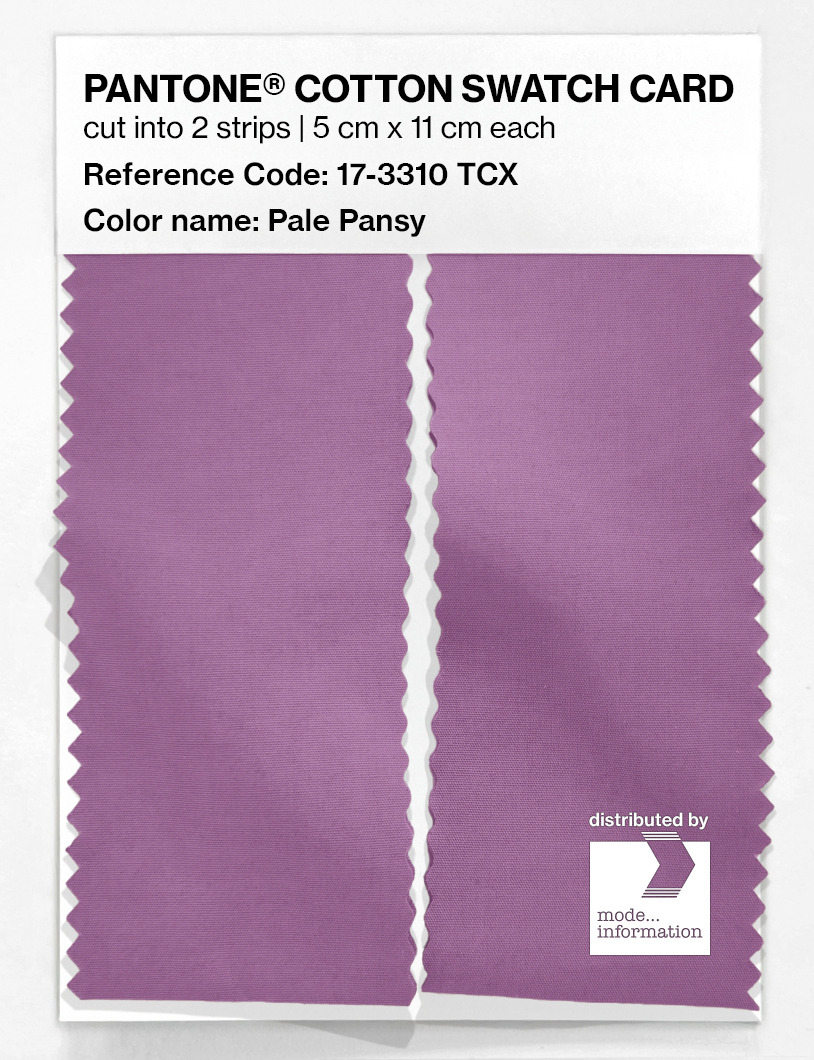 Product image 2 of the product “PANTONE® COTTON SWATCH CARD 17-3310 TCX Pale Pansy ”