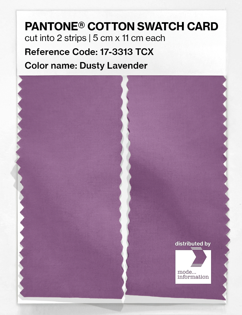 Product image 2 of the product “PANTONE® COTTON SWATCH CARD 17-3313 TCX Dusty Lavender ”
