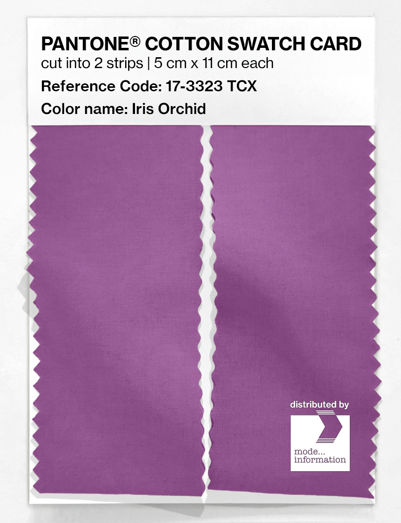 Artikelbild 2 des Artikels “PANTONE® COTTON SWATCH CARD 17-3323 TCX Iris Orchid “