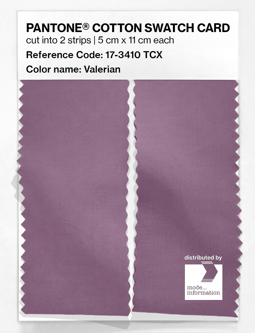 Product image 2 of the product “PANTONE® COTTON SWATCH CARD 17-3410 TCX Valerian ”