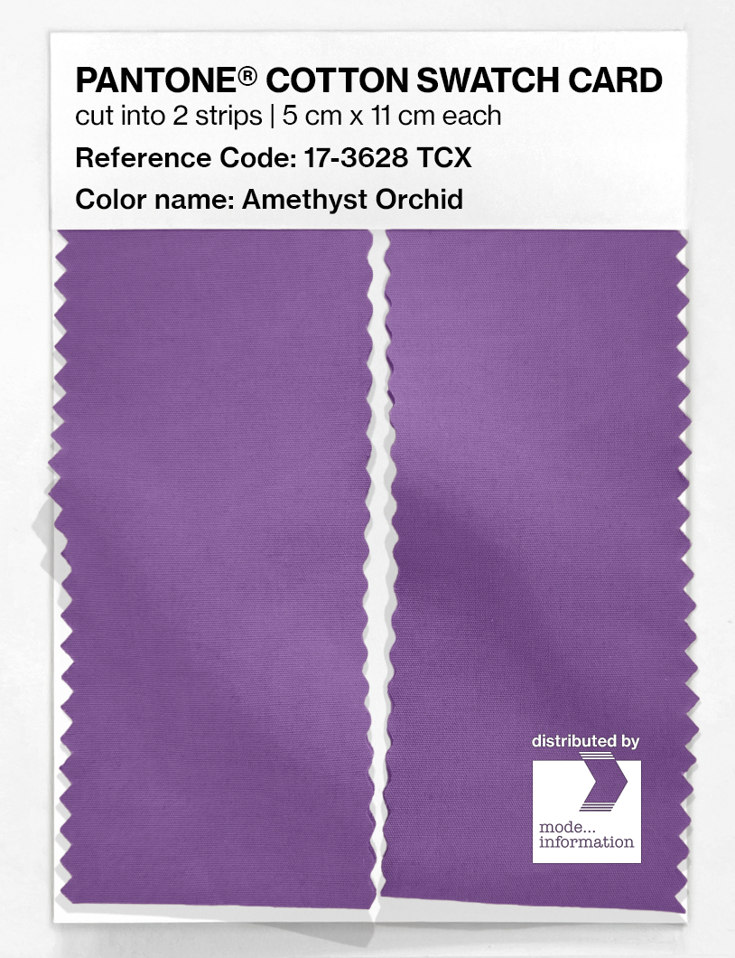 Artikelbild 2 des Artikels “PANTONE® COTTON SWATCH CARD 17-3628 TCX Amethyst Orchid “
