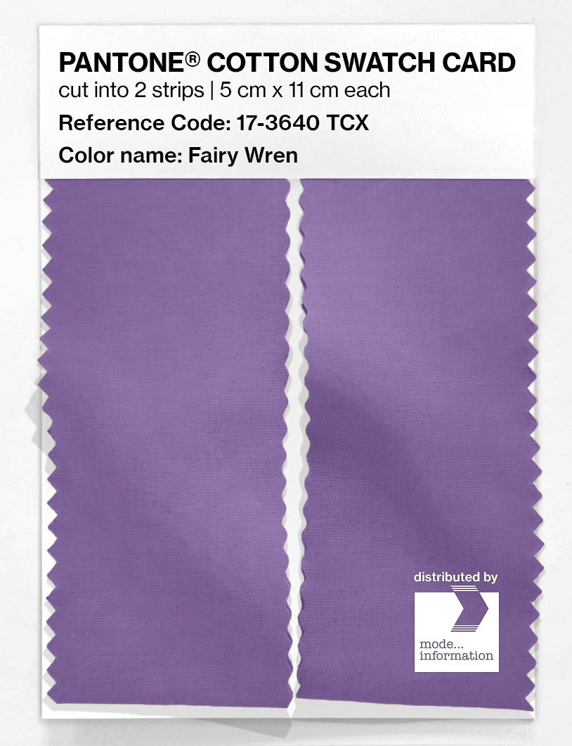 Artikelbild 2 des Artikels “PANTONE® COTTON SWATCH CARD 17-3640 TCX Fairy Wren “