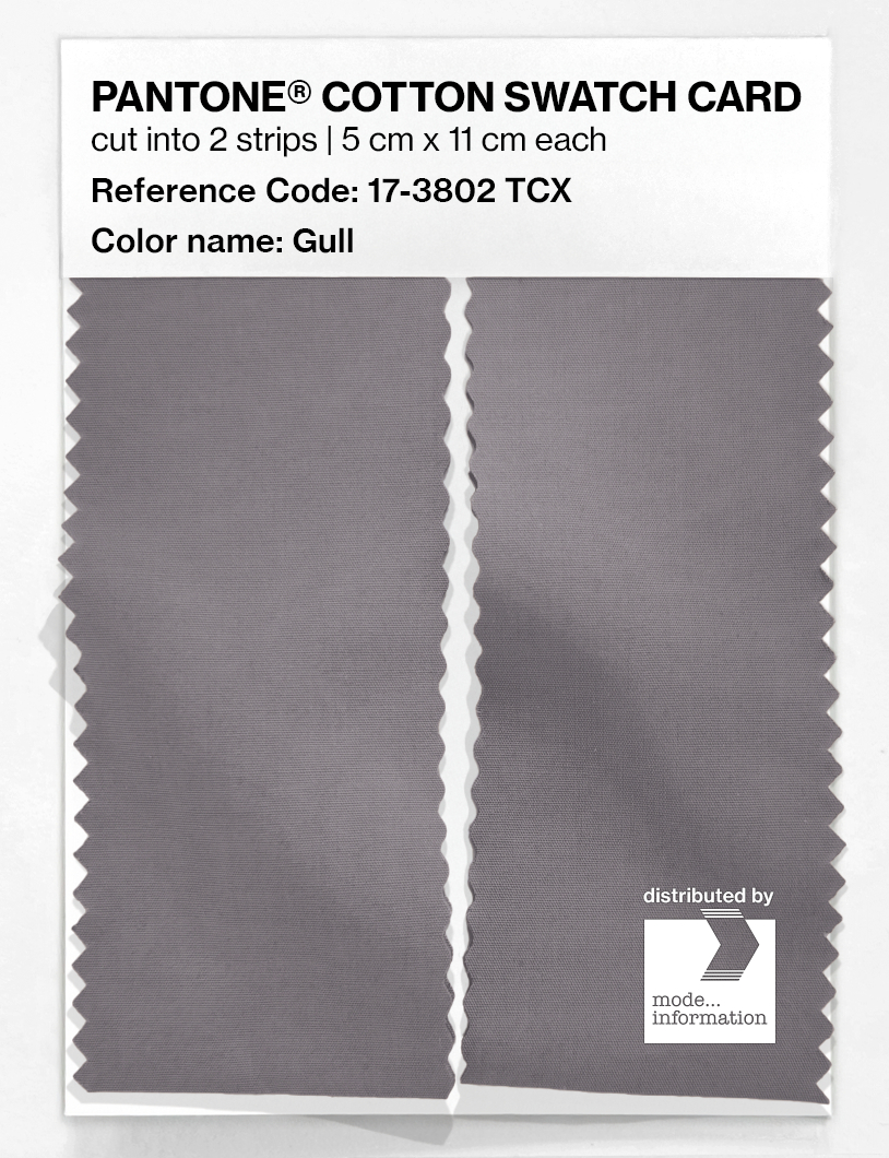 Product image 2 of the product “PANTONE® COTTON SWATCH CARD 17-3802 TCX Gull ”