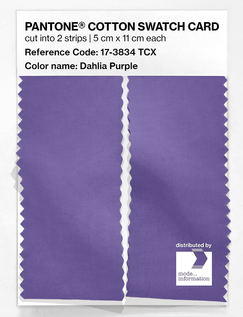 Artikelbild 2 des Artikels “PANTONE® COTTON SWATCH CARD 17-3834 TCX Dahlia Purple “