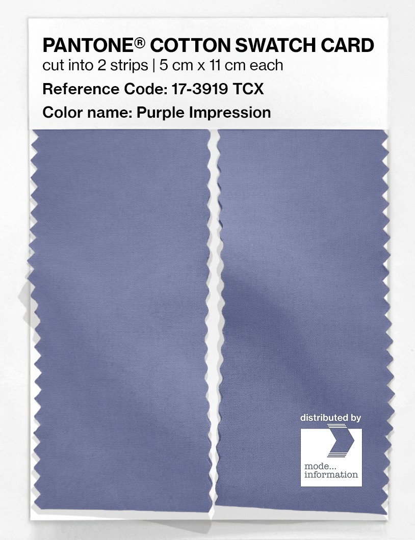Artikelbild 2 des Artikels “PANTONE® COTTON SWATCH CARD 17-3919 TCX Purple Impression “
