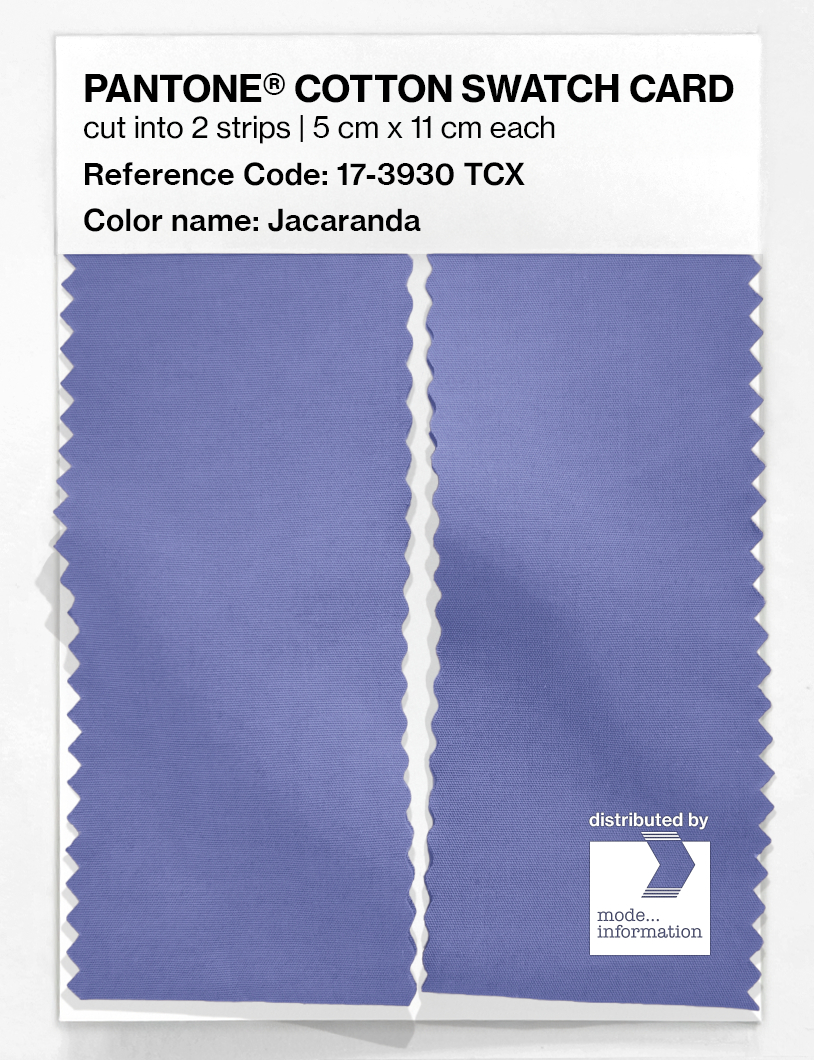 Product image 2 of the product “PANTONE® COTTON SWATCH CARD 17-3930 TCX Jacaranda ”