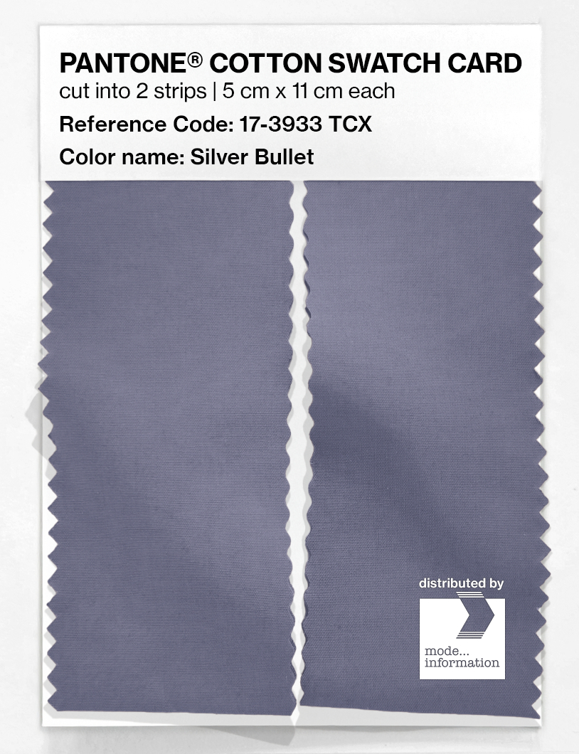Artikelbild 2 des Artikels “PANTONE® COTTON SWATCH CARD 17-3933 TCX Silver Bullet “