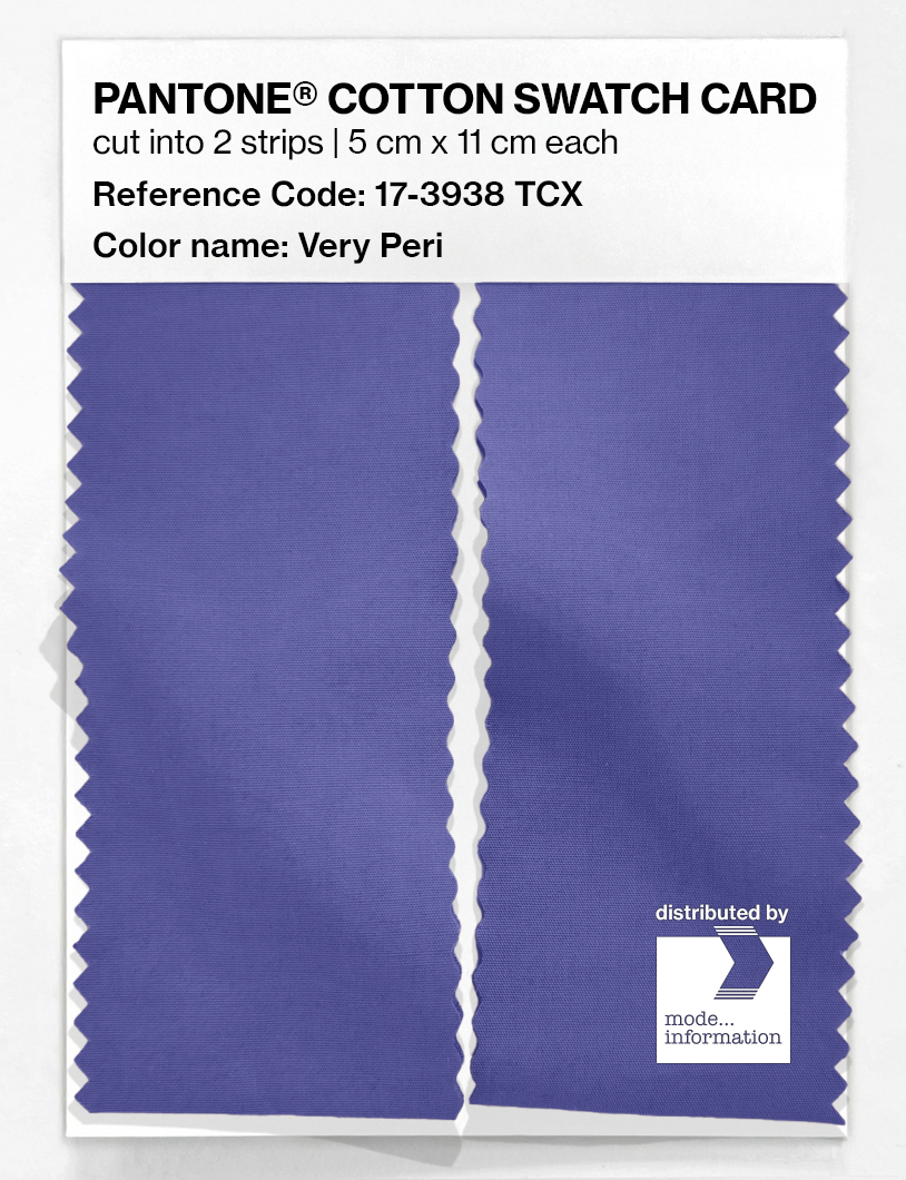 Product image 2 of the product “PANTONE® COTTON SWATCH CARD 17-3938 TCX Very Peri ”