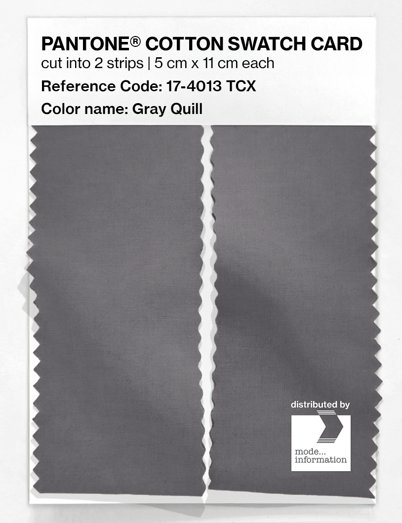 Artikelbild 2 des Artikels “PANTONE® COTTON SWATCH CARD 17-4013 TCX Gray Quill “