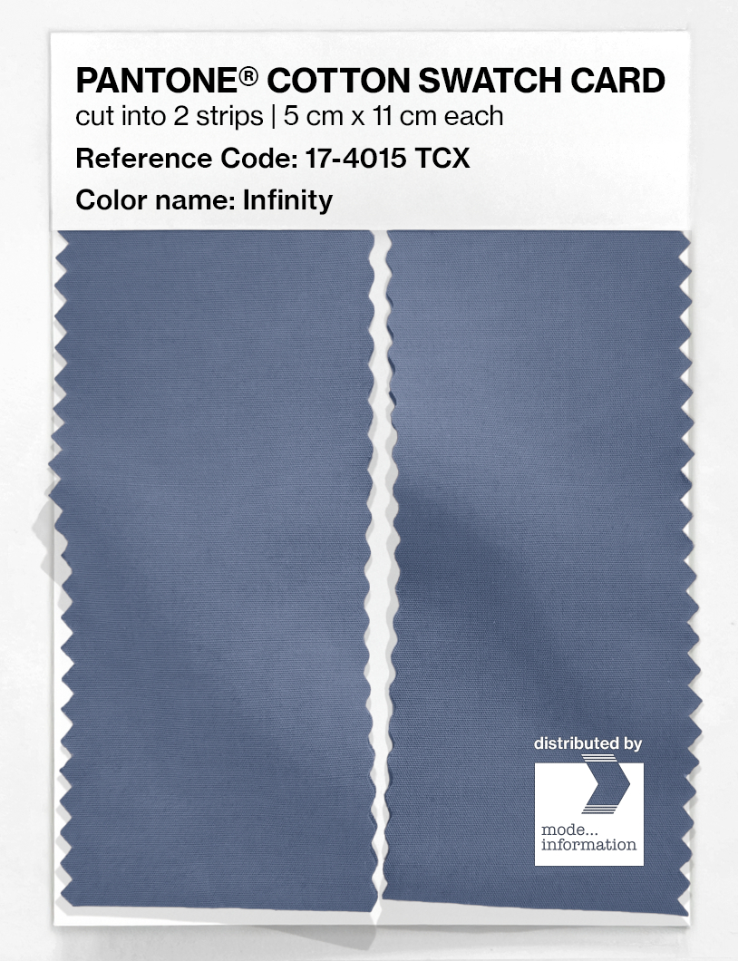 Product image 2 of the product “PANTONE® COTTON SWATCH CARD 17-4015 TCX Infinity ”