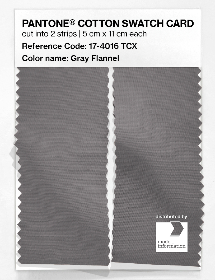 Artikelbild 2 des Artikels “PANTONE® COTTON SWATCH CARD 17-4016 TCX Gray Flannel “