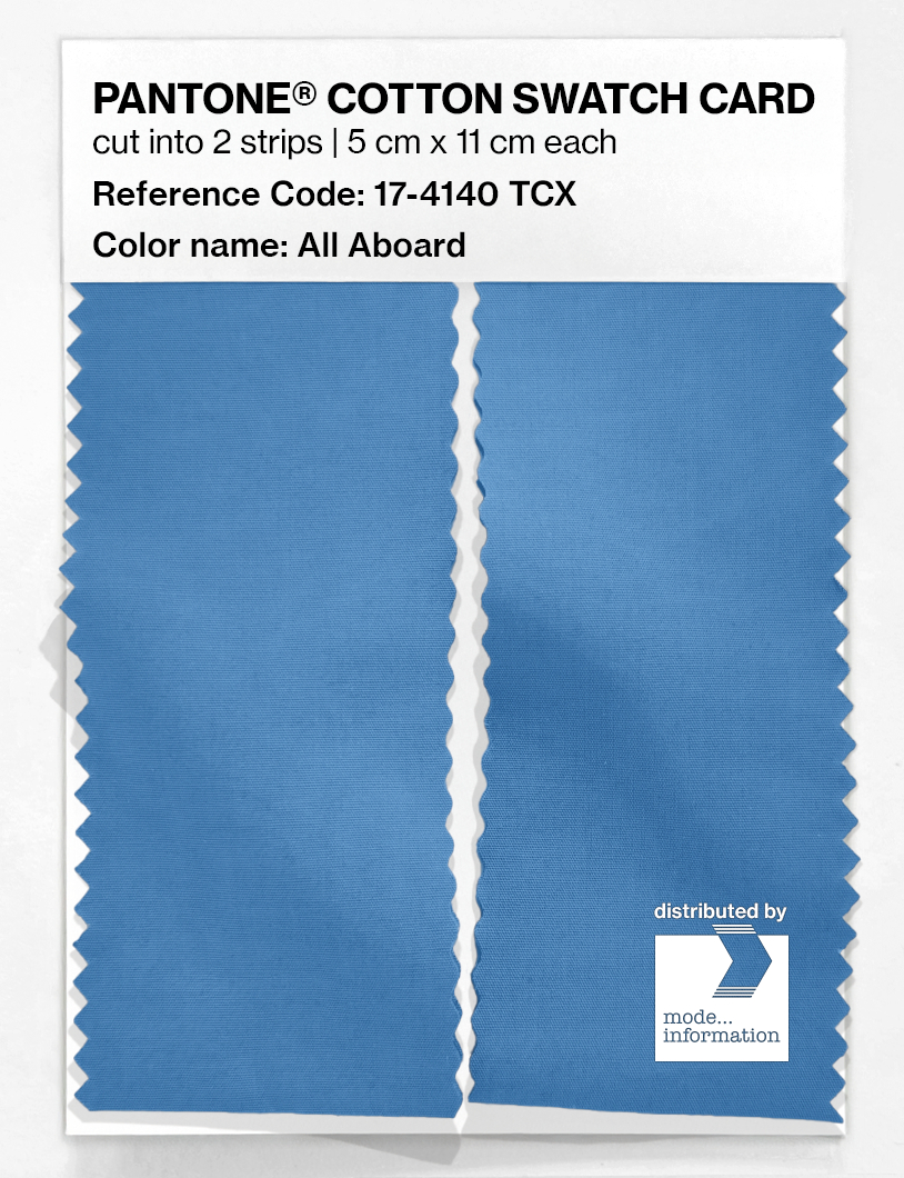 Artikelbild 2 des Artikels “PANTONE® COTTON SWATCH CARD 17-4140 TCX All Aboard “
